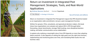 Return on Investment in Integrated Pest Management is selected as a #1 New Release in Enology & Viticulture on Amazon